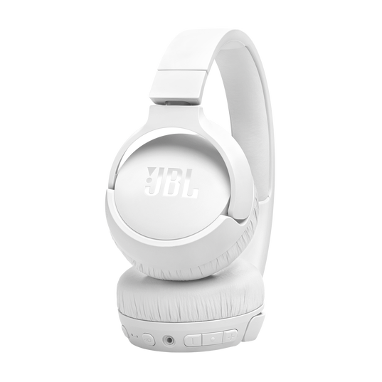 JBL Tune 670NC - White - Adaptive Noise Cancelling Wireless On-Ear Headphones - Detailshot 2